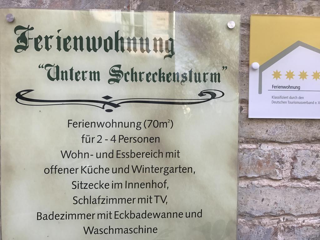 Ferienwohnung Unterm Schreckensturm Quedlinburg Exterior photo